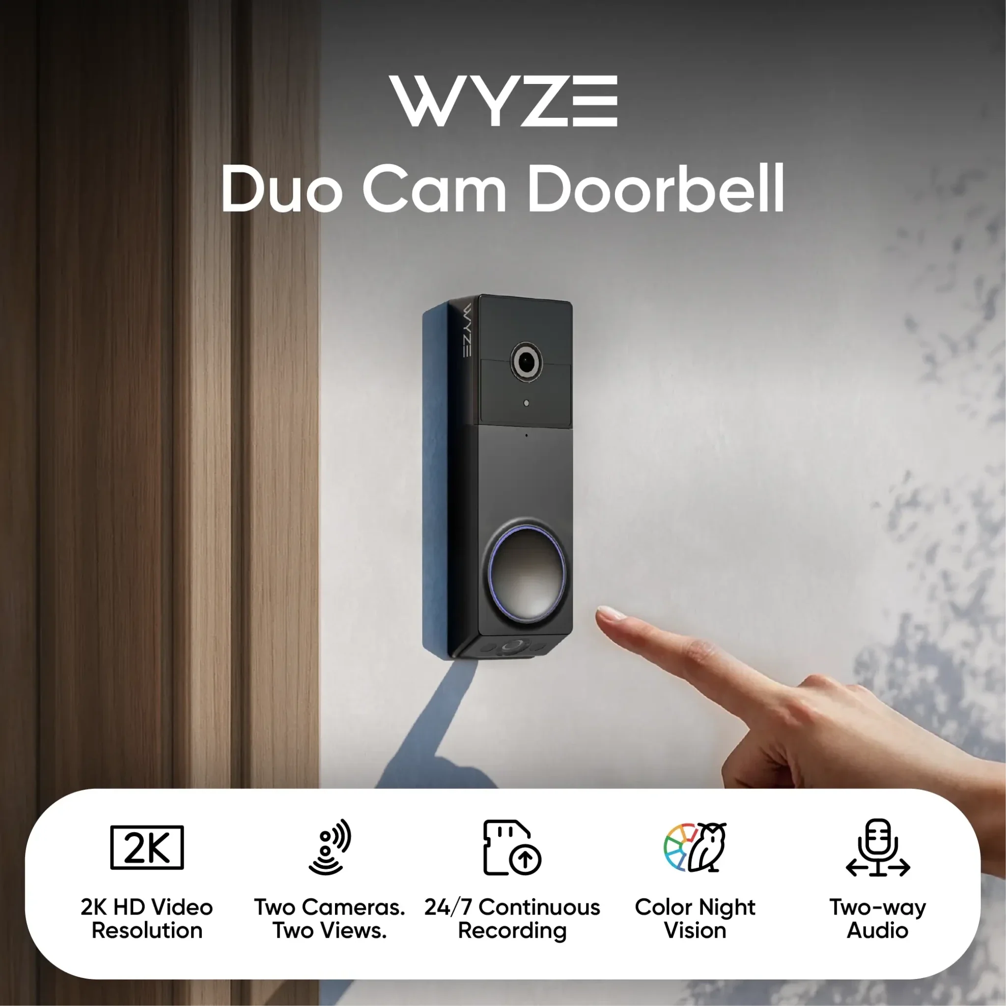 Wyze Duo Cam Battery Doorbell - View 2
