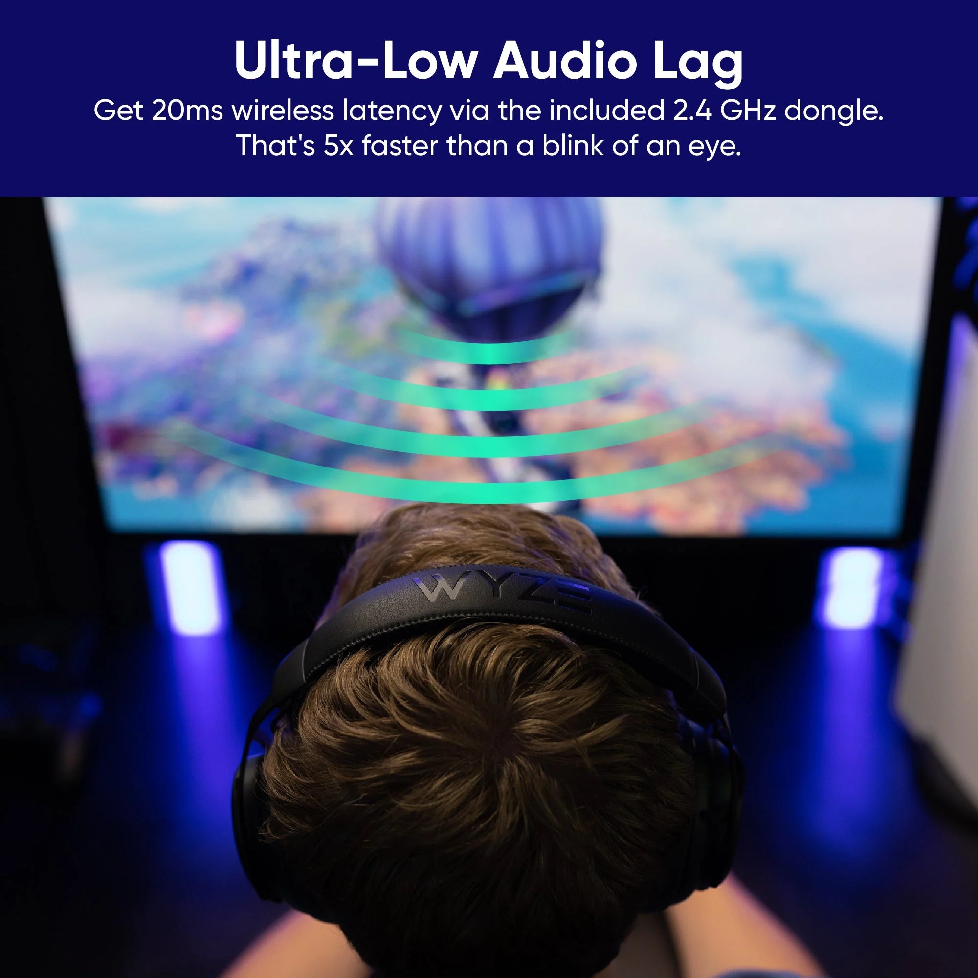 Wyze Wireless Gaming Headset - View 4